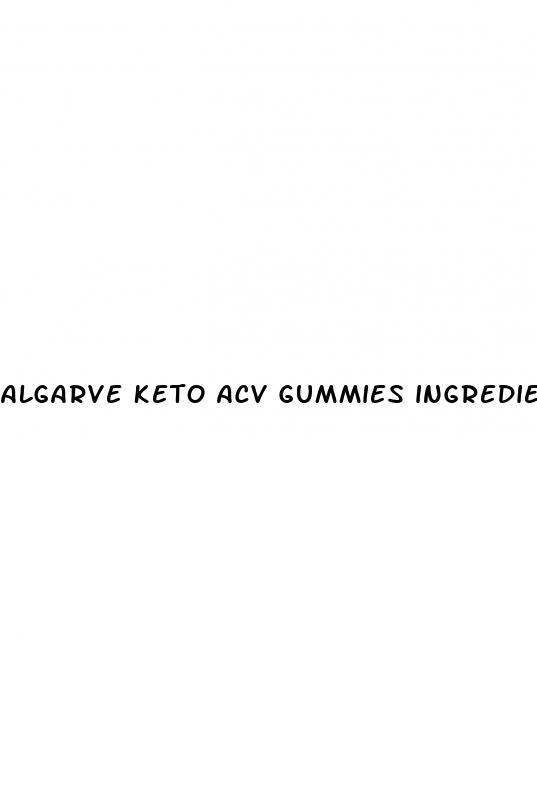 algarve keto acv gummies ingredients