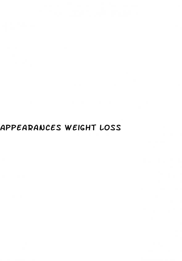 appearances weight loss