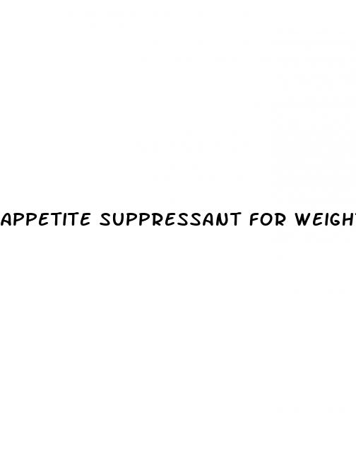appetite suppressant for weight loss