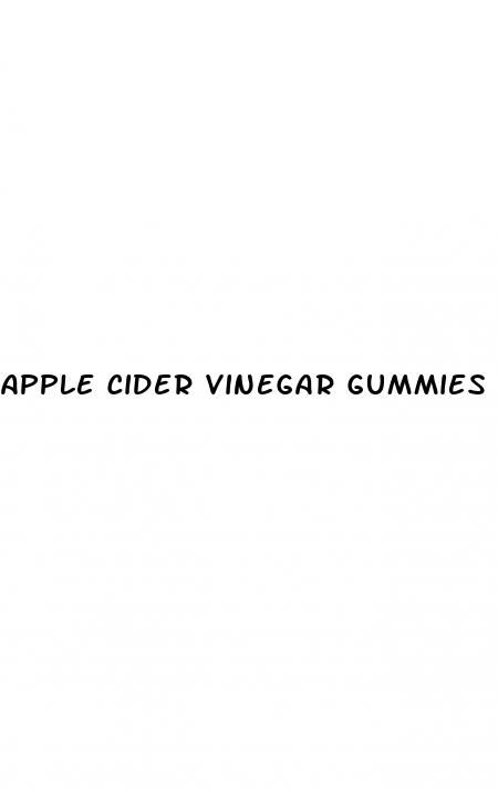apple cider vinegar gummies and blood sugar
