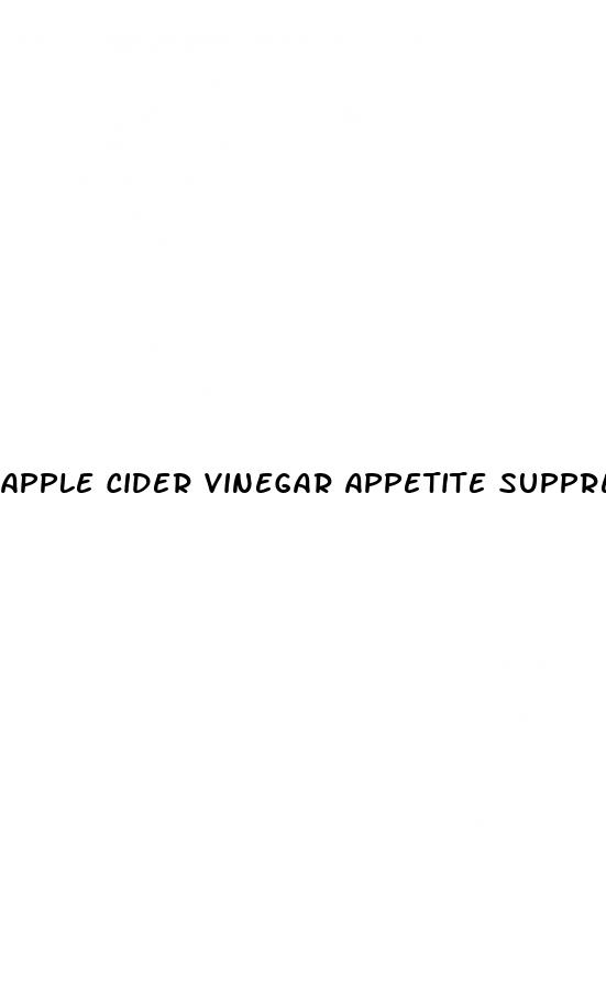 apple cider vinegar appetite suppressant