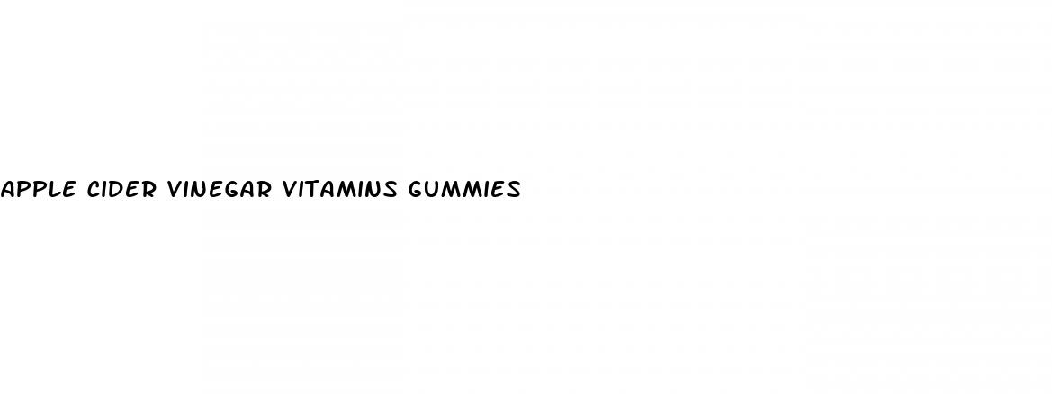 apple cider vinegar vitamins gummies