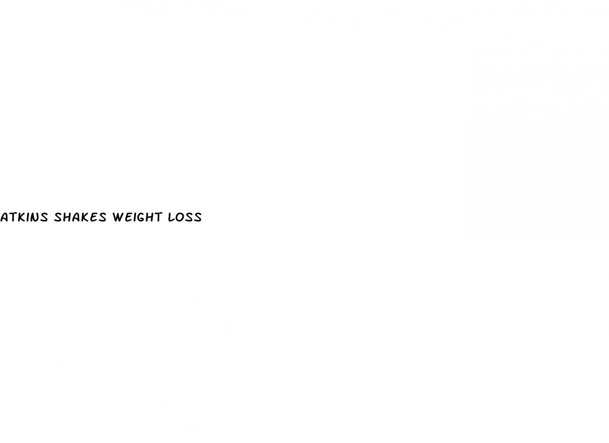 atkins shakes weight loss