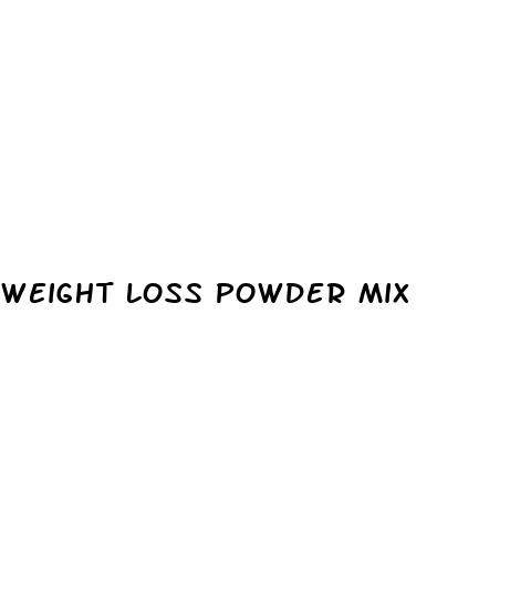 weight loss powder mix