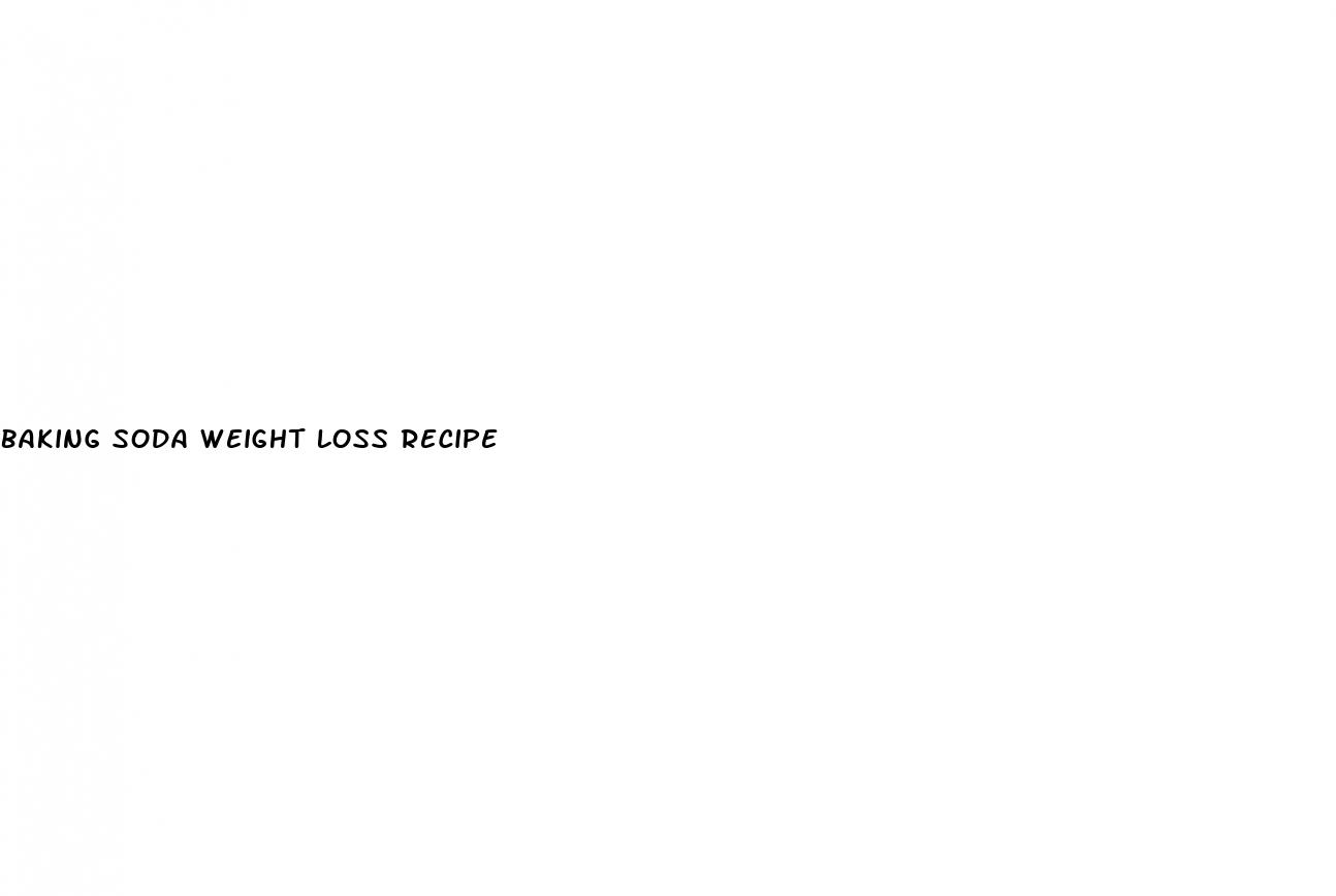 baking soda weight loss recipe
