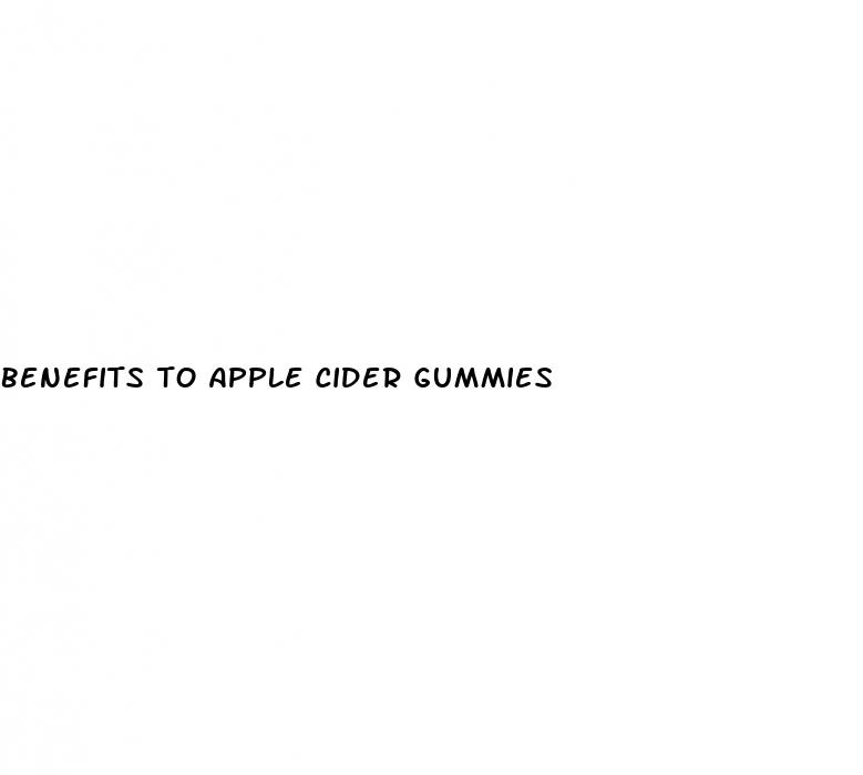 benefits to apple cider gummies