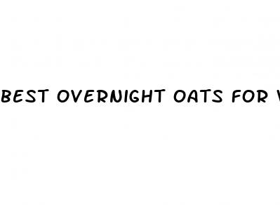 best overnight oats for weight loss