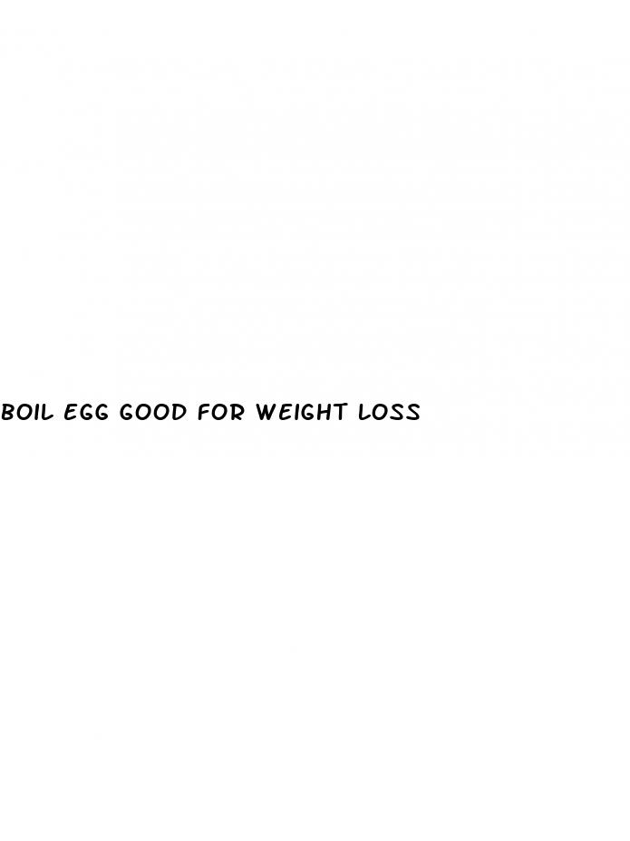 boil egg good for weight loss