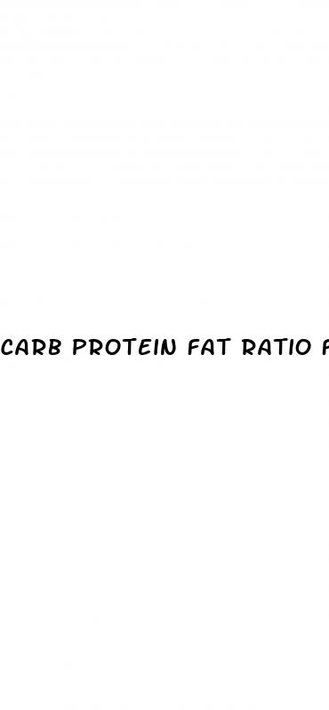 carb protein fat ratio for weight loss female
