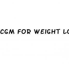 cgm for weight loss