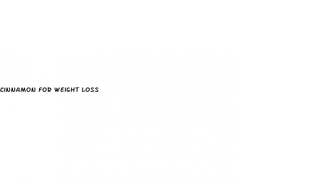 cinnamon for weight loss