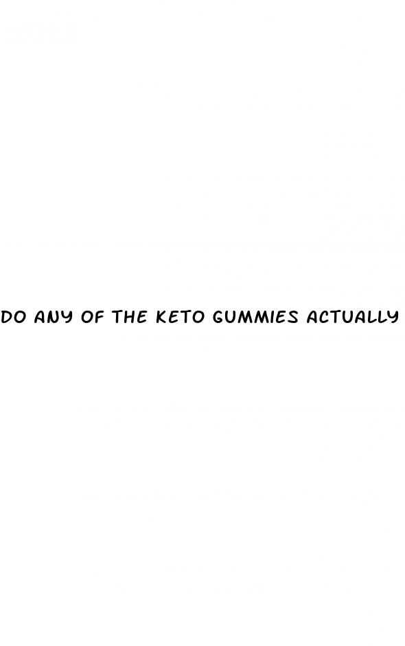 do any of the keto gummies actually work