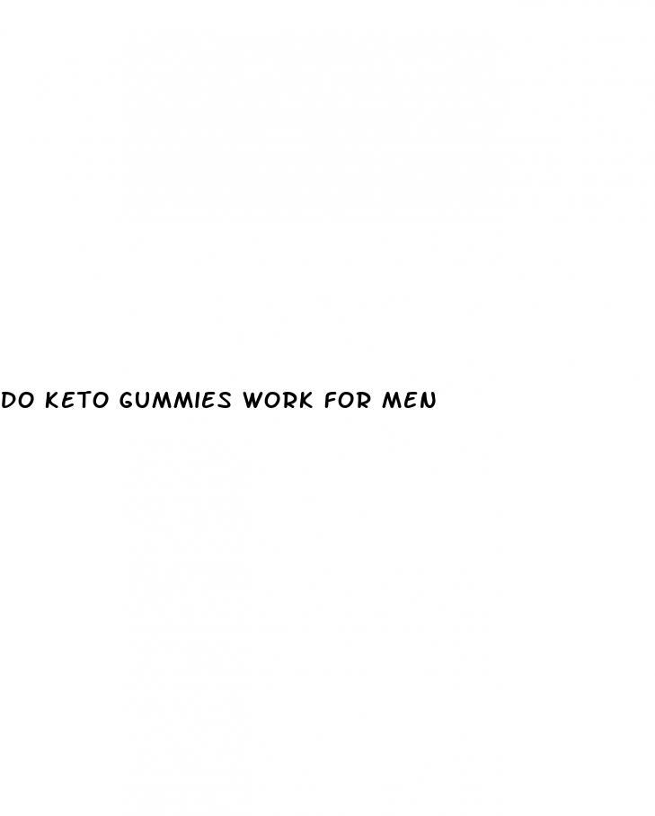 do keto gummies work for men