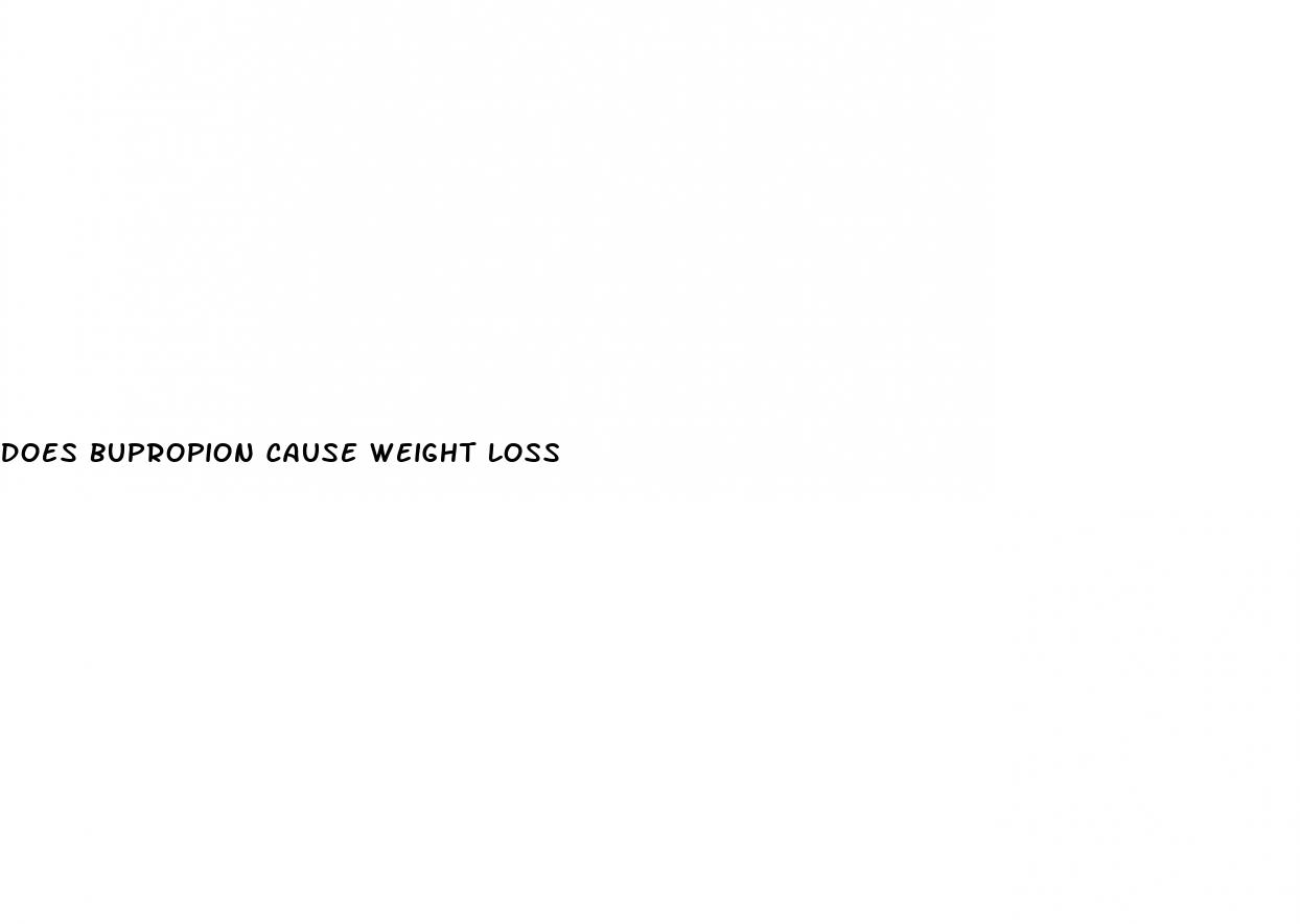 does bupropion cause weight loss