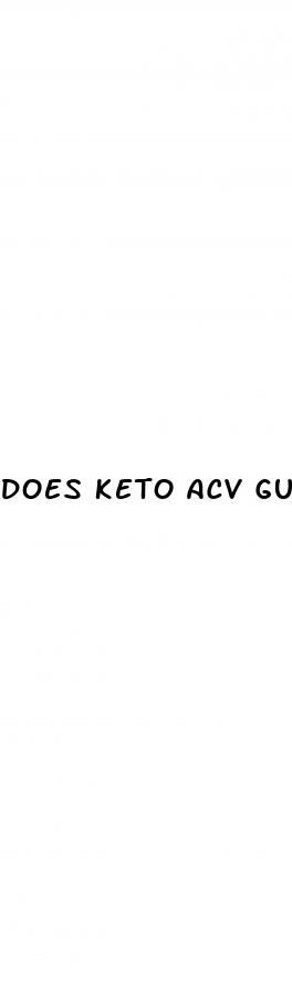 does keto acv gummies work