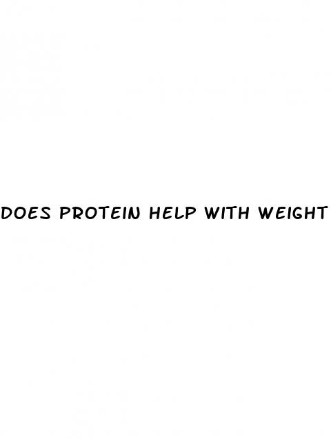does protein help with weight loss
