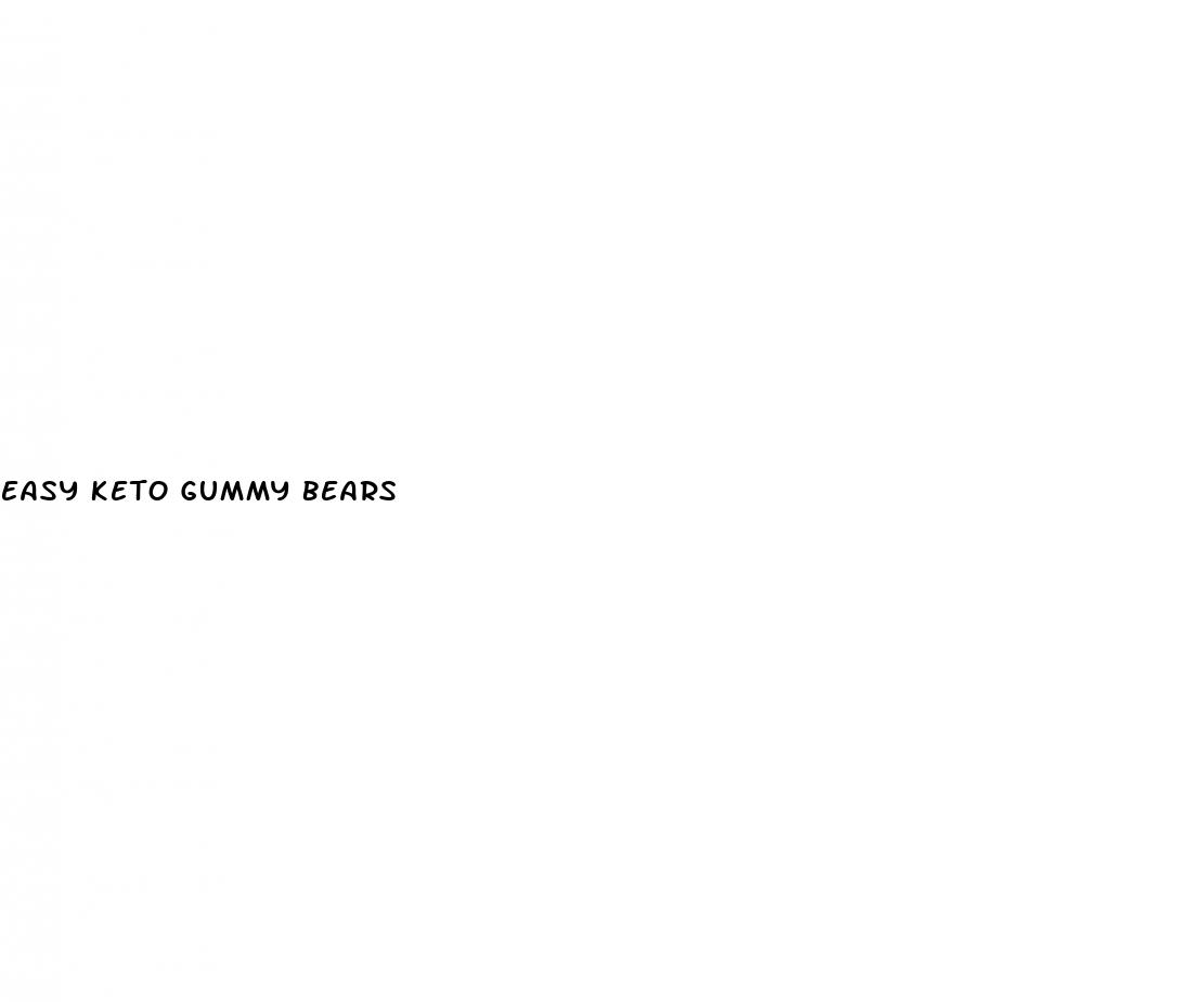easy keto gummy bears