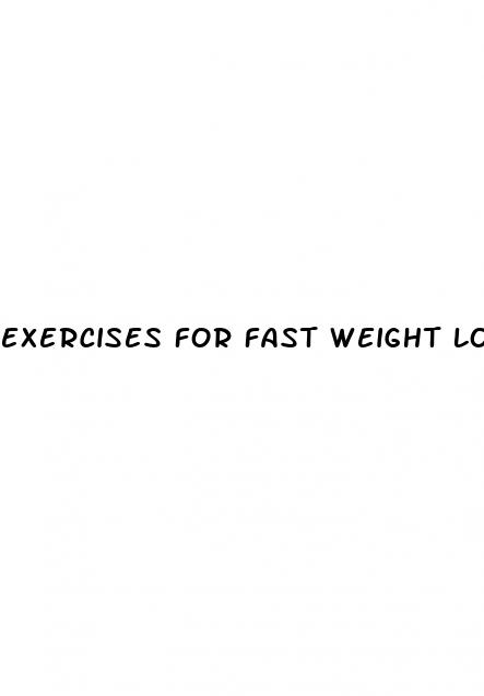 exercises for fast weight loss