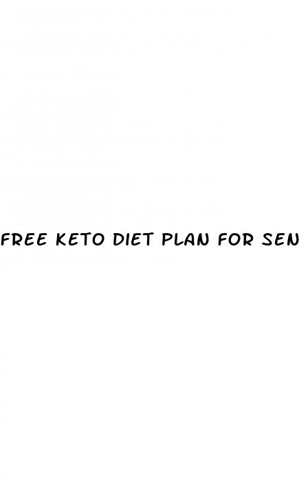 free keto diet plan for seniors