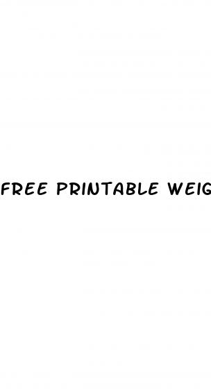 free printable weight loss chart