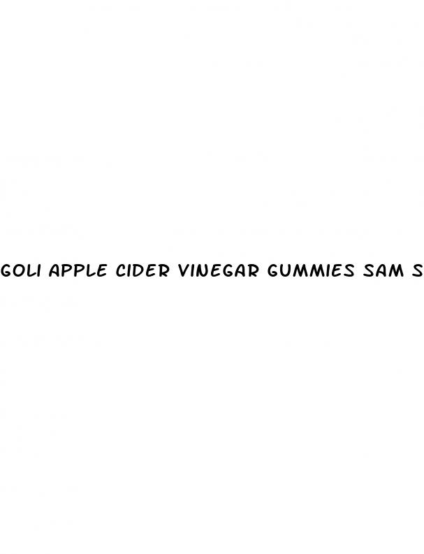 goli apple cider vinegar gummies sam s