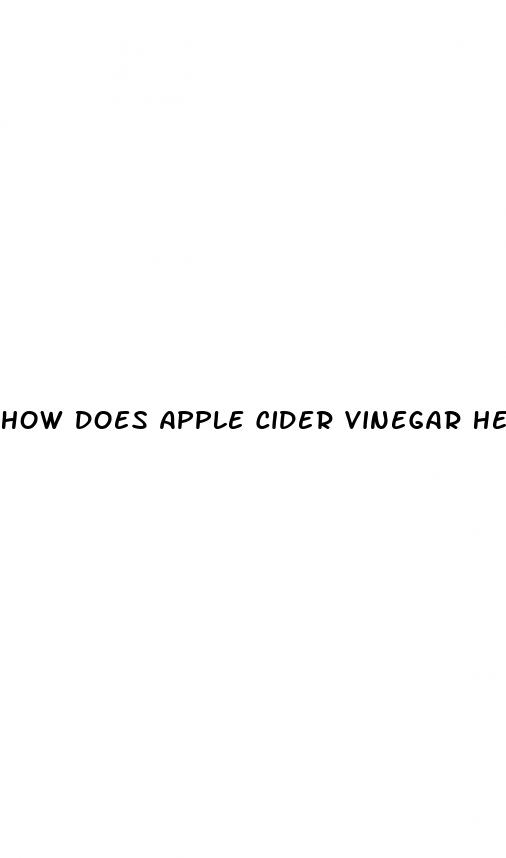how does apple cider vinegar help lose weight