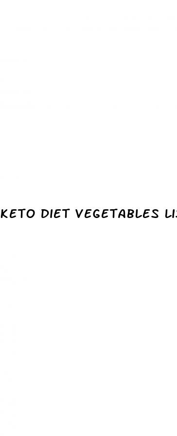 keto diet vegetables list
