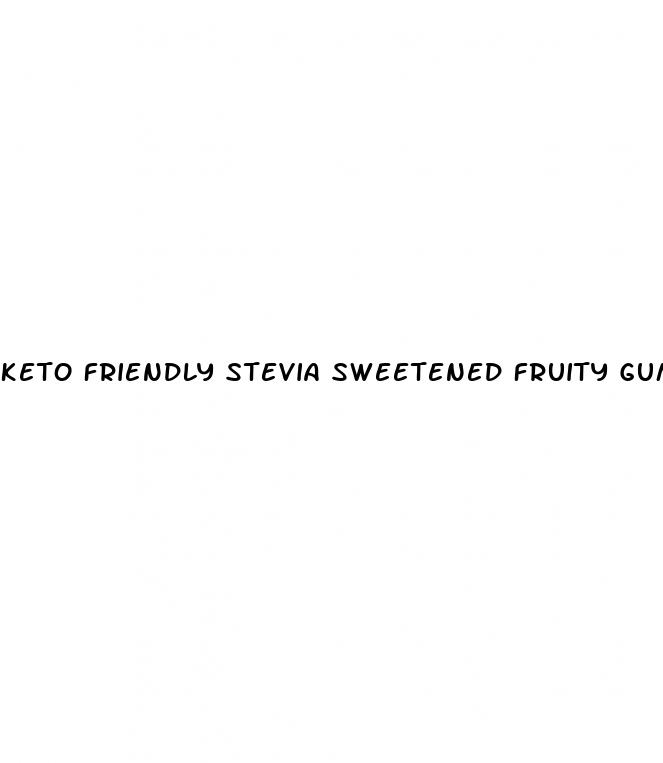 keto friendly stevia sweetened fruity gummy bears low sugar