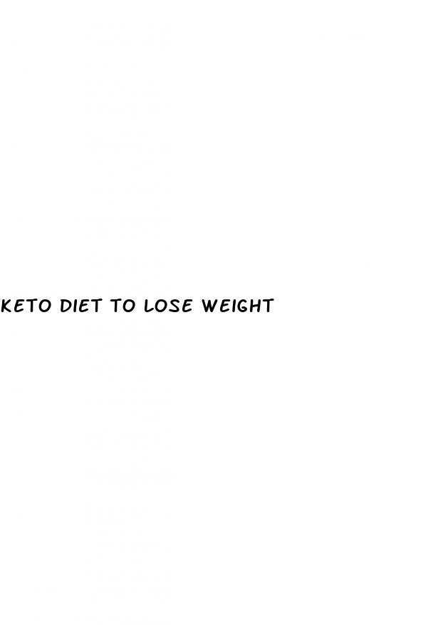 keto diet to lose weight