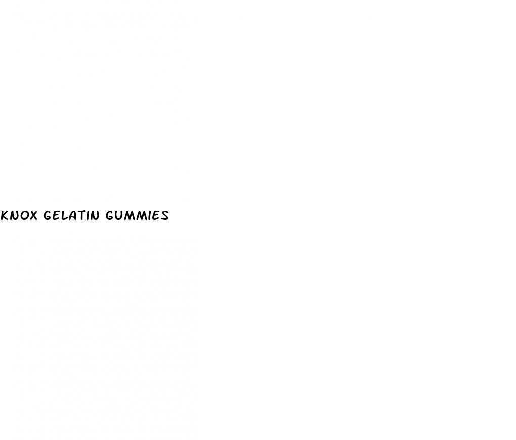 knox gelatin gummies
