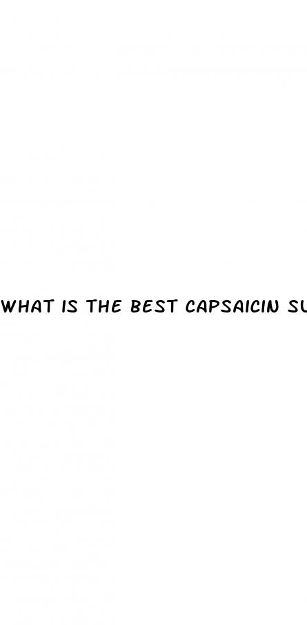what is the best capsaicin supplement for weight loss