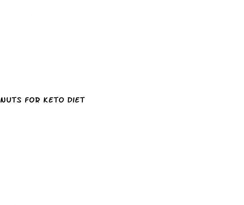 nuts for keto diet