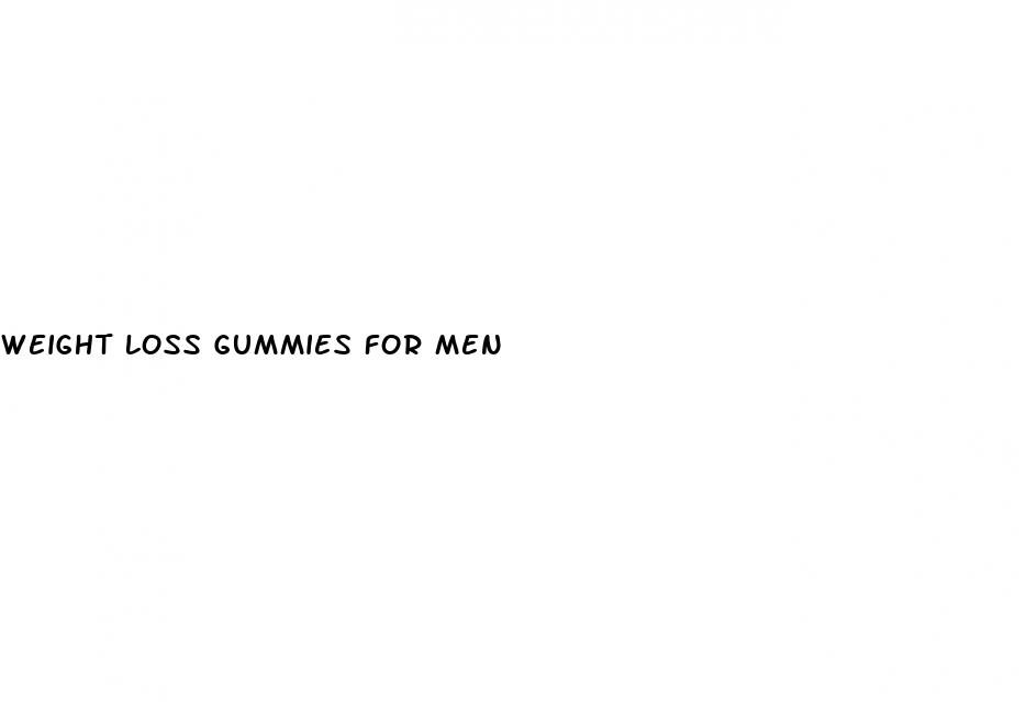 weight loss gummies for men