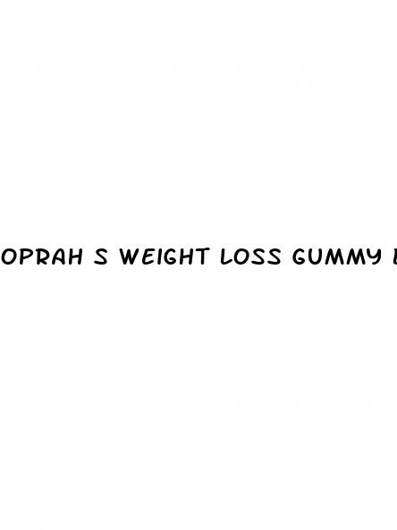 oprah s weight loss gummy bears