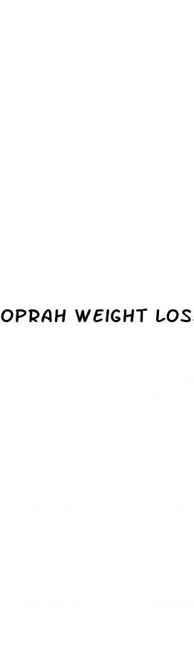 oprah weight loss dr oz