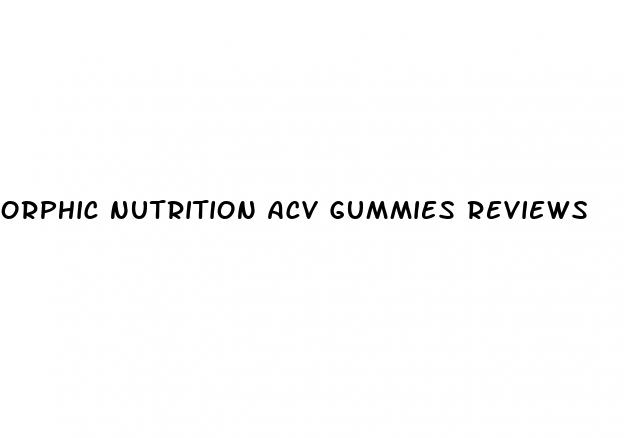 orphic nutrition acv gummies reviews