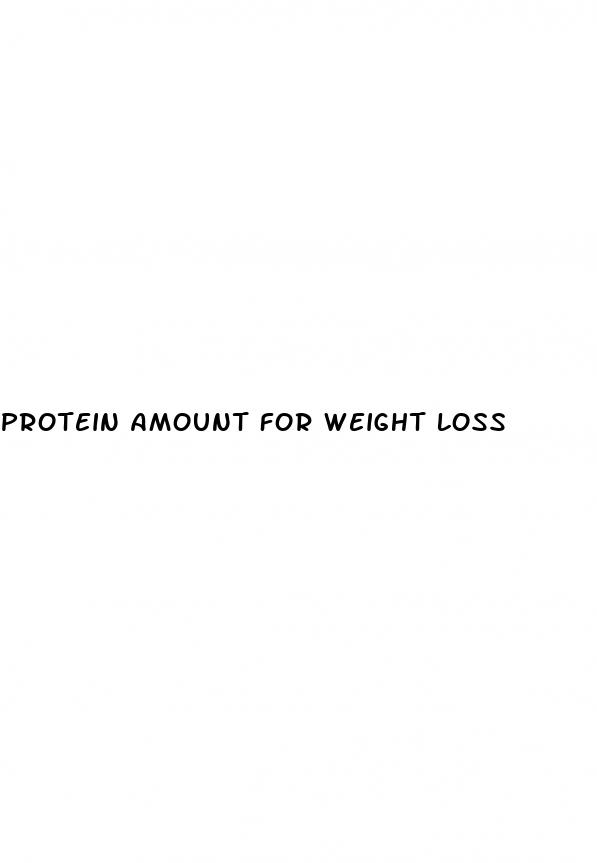 protein amount for weight loss