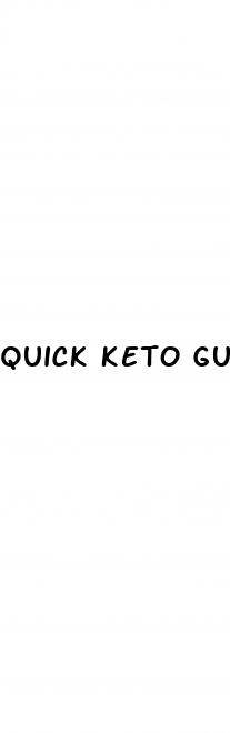 quick keto gummies ingredients