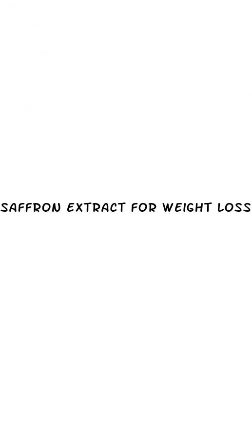 saffron extract for weight loss