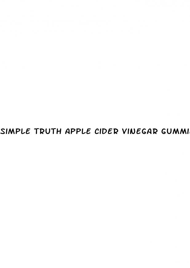 simple truth apple cider vinegar gummies reviews