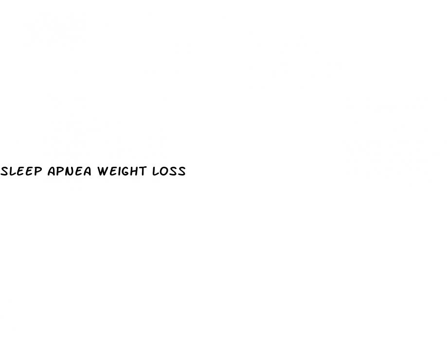 sleep apnea weight loss