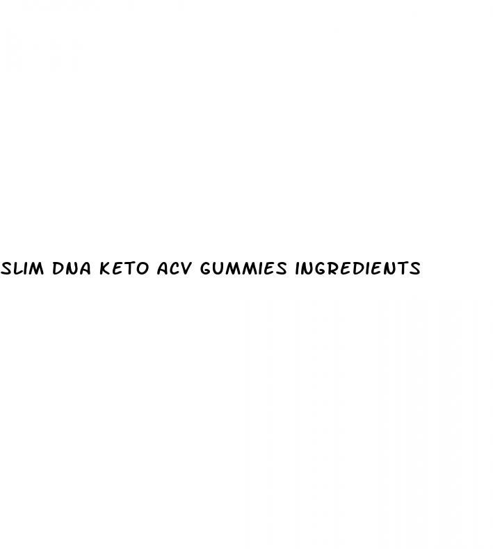 slim dna keto acv gummies ingredients