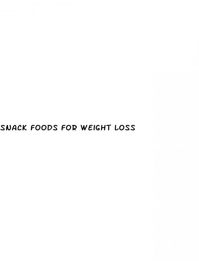 snack foods for weight loss