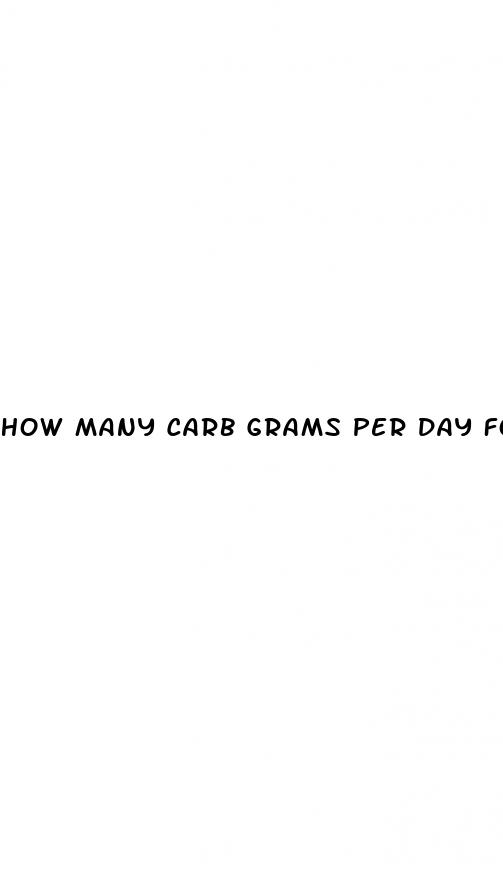 how many carb grams per day for weight loss
