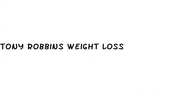tony robbins weight loss
