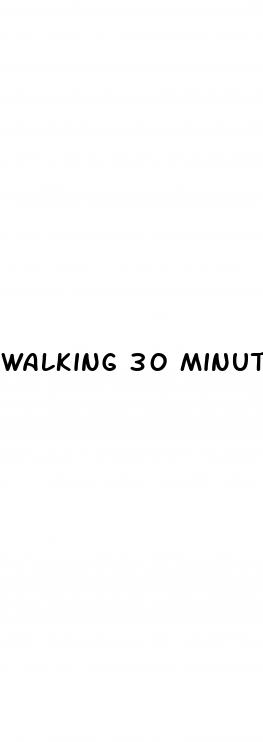 walking 30 minutes a day weight loss