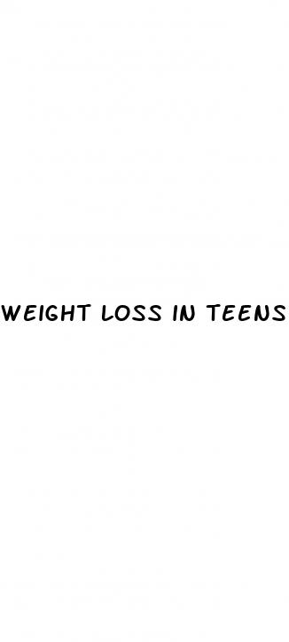 weight loss in teens