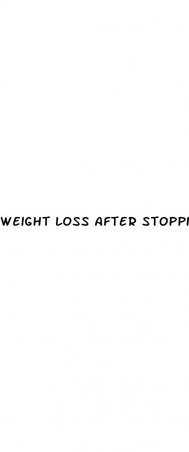 weight loss after stopping birth control pill