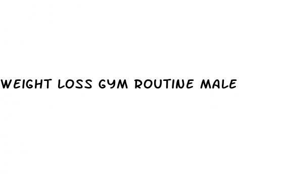 weight loss gym routine male