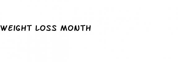 weight loss month